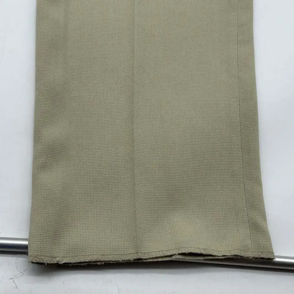 Coconut Grove Mens Size 42 Unfinished Hem Beige 100% Silk Pleated Suit Pants NWT